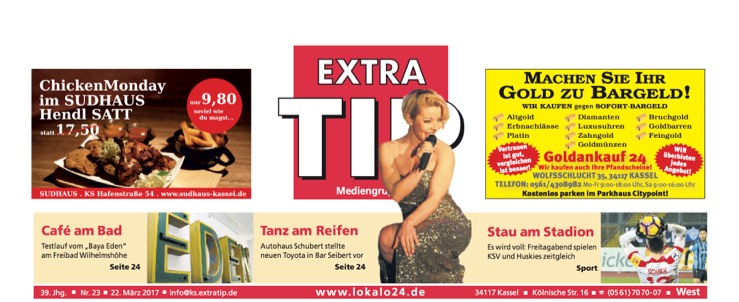 Titel Extra Tip 22.3.2017