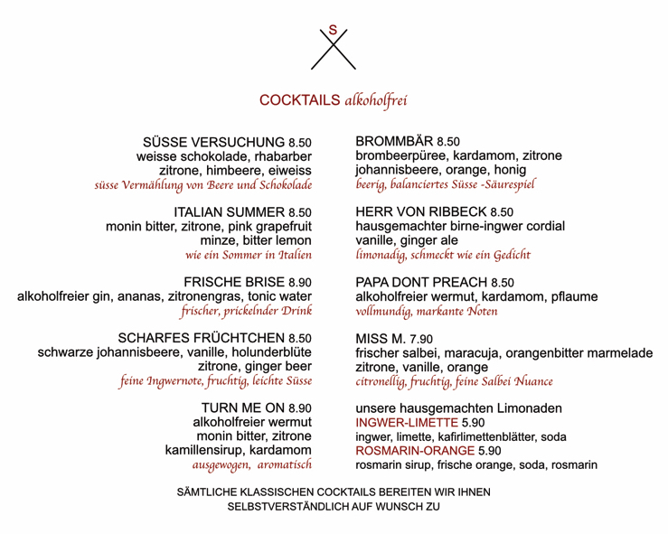 Seiberts alkoholfreie Cocktails