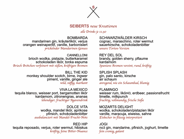 Seiberts NEUE KREATIONEN
